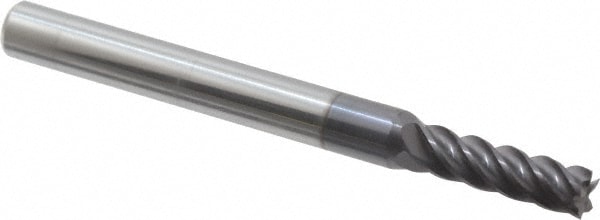 ProMax 112-01014 Square End Mill: 5/32 Dia, 1/2 LOC, 3/16 Shank Dia, 2 OAL, 5 Flutes, Solid Carbide Image