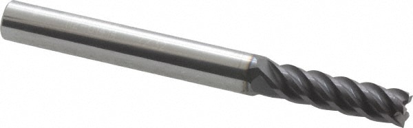 ProMax 112-01414 Square End Mill: 7/32 Dia, 3/4 LOC, 1/4 Shank Dia, 2-1/2 OAL, 5 Flutes, Solid Carbide Image