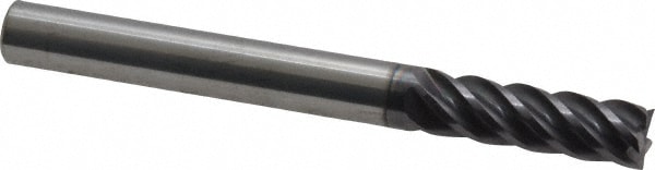 ProMax 112-01614 Square End Mill: 1/4 Dia, 3/4 LOC, 1/4 Shank Dia, 2-1/2 OAL, 5 Flutes, Solid Carbide Image