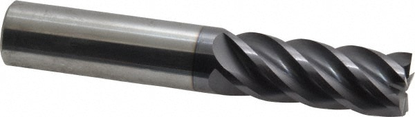 ProMax 112-03214 Square End Mill: 1/2 Dia, 1-1/4 LOC, 1/2 Shank Dia, 3 OAL, 5 Flutes, Solid Carbide Image