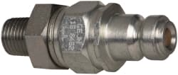 Hydraulic Hose Male Pipe Rigid Fitting: 115 mm, 1/4", 14,500 psi