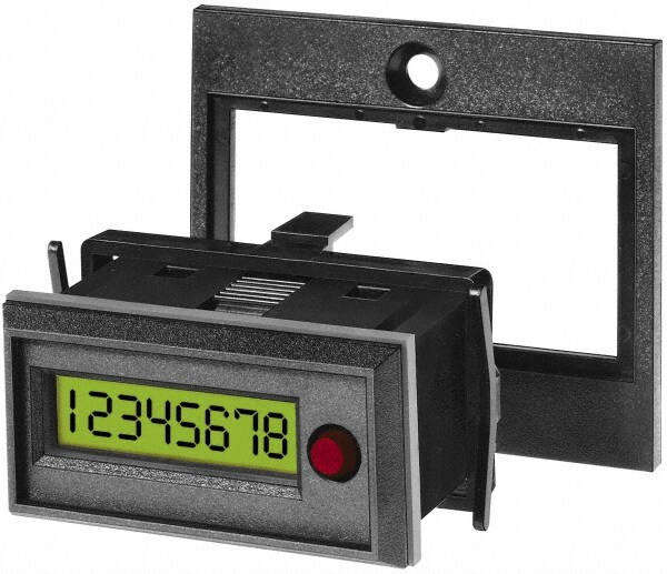 Counters & Totalizers; Counter Type: Totalizer ; Display Type: LCD ; Mount Type: Front Panel; Rear ; Reset Type: Push Button ; Maximum Count: 99999999 ; Resettable: Yes