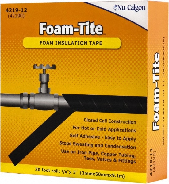 Pipe Jacketing Insulation & Accessories; Type: Foam Insulation Tape ; Length (Feet): 30 ; Width (Inch): 2