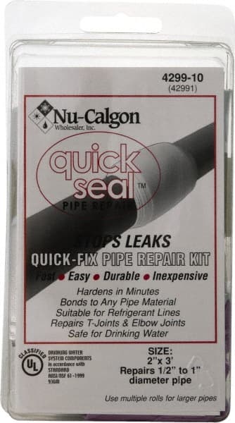 Nu-Calgon 4299-10 2" Wide x 3 Long General Purpose Pipe Repair Tape 