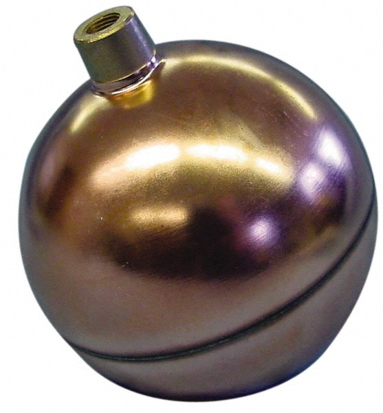 3-1/2" Diam, Spherical, Round Spud Connection, Metal Float