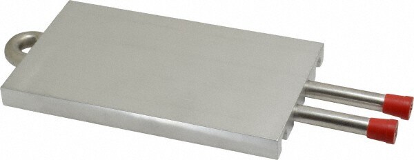 6" Long x 3-1/2" High, Straight Connection Stainless Steel Tube Cold Plate