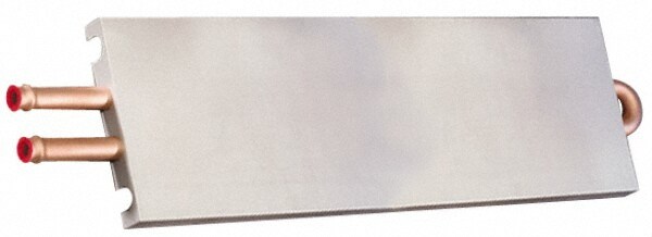 12" Long x 3-1/2" High, Beaded Connection Copper Tube Cold Plate