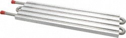 12" Long x 3-1/2" High, Straight Connection Stainless Steel Tube Cold Plate