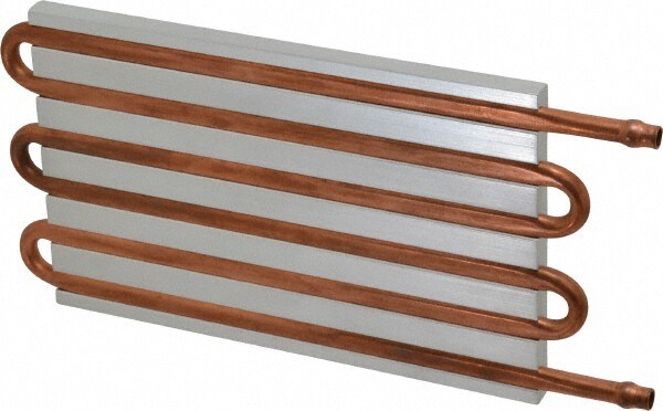 6" Long x 3-3/4" High, Beaded Connection Copper Tube Cold Plate