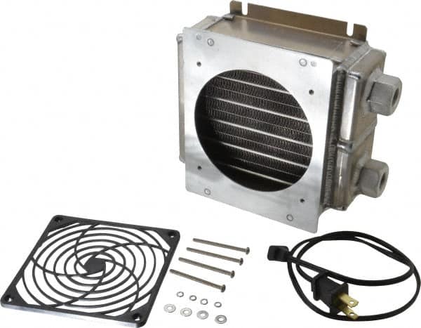 Lytron ES0505G23-D9 3/8-18 FNPT, 1 Fan Mount, Liquid-To-Air Aluminum Brazed Process Equipment Heat Exchanger 
