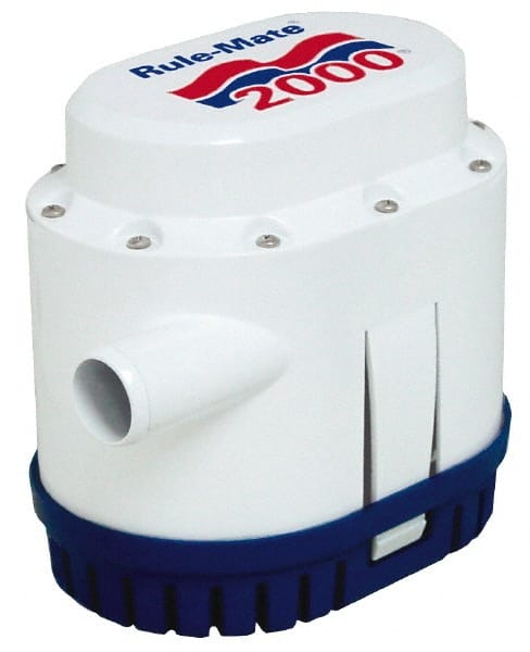 Bilge Pumps; Voltage (DC): 12; Amperage Rating: 12; GPH @ 0 Feet of Head: 2000.000; Operation: Automated; GPH @ 3.35 Feet of Head: 1620; GPH @ 6.7 Feet of Head: 1300; Shut Off Feet: 21; End Connections: Hose Barb; Outlet Size (Inch): 1-1/8; Seal Material: