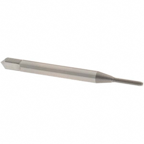 Thread Forming Tap: #0-80 UNF, Modified Bottoming, Cobalt, Bright Finish
