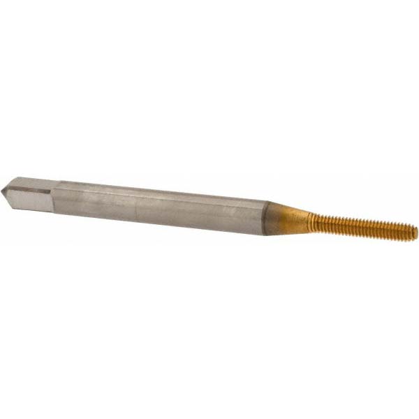 Thread Forming Tap: #1-72 UNF, Modified Bottoming Chamfer, Cobalt, TiN Finish