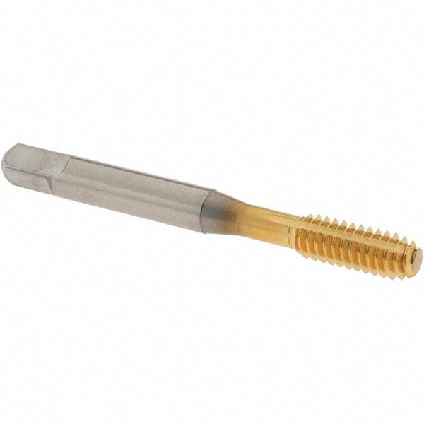 Thread Forming Tap: 1/4-20 UNC, Modified Bottoming Chamfer, Cobalt, TiN Finish