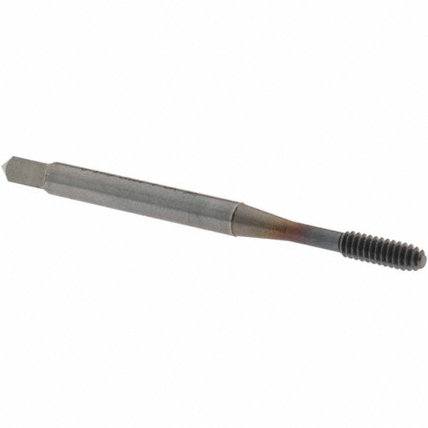 Thread Forming Tap: #4-40 UNC, 3B Class of Fit, Modified Bottoming Chamfer, Cobalt, TiCN Finish
