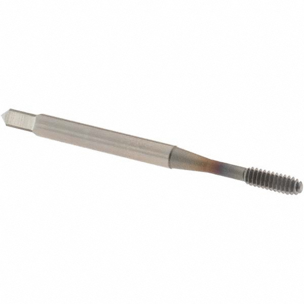 Thread Forming Tap: #4-40 UNC, 2B Class of Fit, Modified Bottoming Chamfer, Cobalt, TiCN Finish