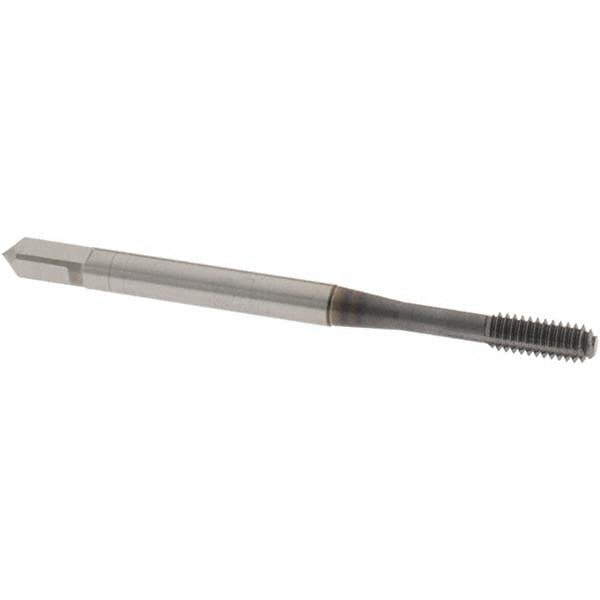Thread Forming Tap: #5-40 UNC, Bottoming, Powdered Metal High Speed Steel, TiCN Coated