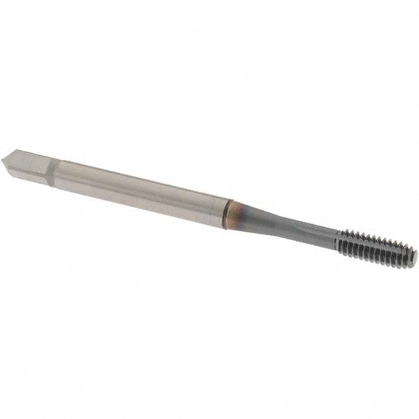 Thread Forming Tap: #5-40 UNC, Modified Bottoming, Powdered Metal High Speed Steel, TiCN Coated