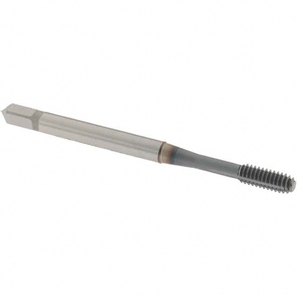 Thread Forming Tap: #5-40 UNC, Modified Bottoming, Powdered Metal High Speed Steel, TiCN Coated