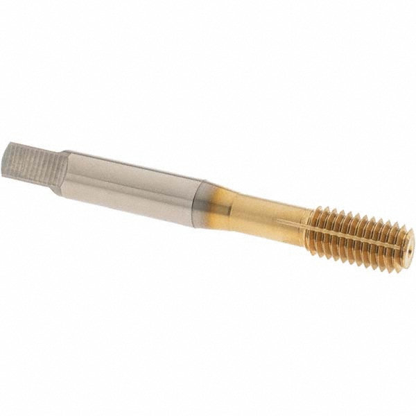Thread Forming Tap: M8x1.25 Metric Coarse, 6H Class of Fit, Modified Bottoming Chamfer, Cobalt, TiN Finish