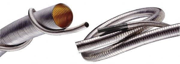 Kuriyama of America HTS41500800X25 8" ID x 8-1/8" OD, -60 to 1,800°F, Stainless Steel Unlined Flexible Metal Duct Hose 