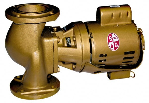 Bell & Gossett 102217LF 1/6 hp, 16-5/8" Long, 1 Phase, Bronze Housing, Brass Impeller, Inline Circulator Pump 