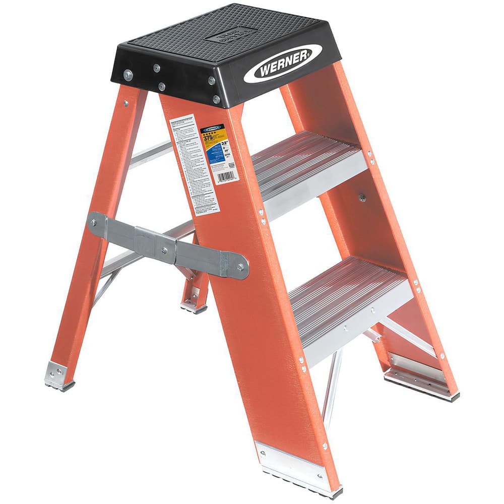 2-Step Fiberglass Step Ladder: Type IAA, 3' High