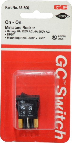 GlideForce DPDT-CO 30 Amp Maintained Toggle Switch – ON-OFF-ON – 11-3334 5 thumbnail image