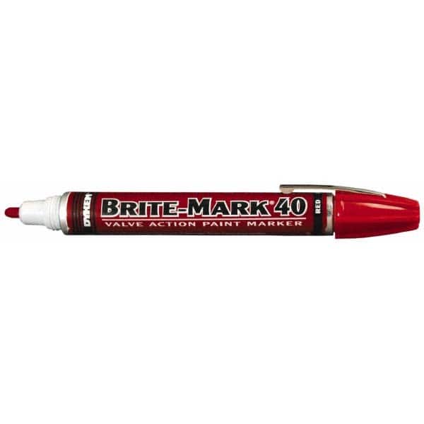 Marker: Red, Oil-Based, Broad Point