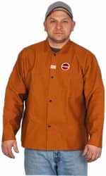 Stanco Safety Products W630-Medium Size M Brown Welding & Flame Resistant/Retardant Jacket 