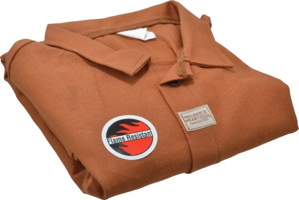 Stanco Safety Products W630-Large Size L Brown Welding & Flame Resistant/Retardant Jacket 