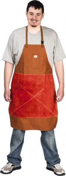 Stanco Safety Products W36BP Disposable Bib Apron: Flame-Resistant Protection, Brown 