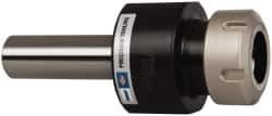 Collet Chuck: 0.079 to 0.787" Capacity, ER Collet, 1" Shank Dia, Straight Shank