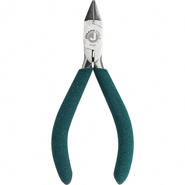 Wire Cable Cutter: Plastic Handle, 4-1/2" OAL