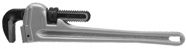 Straight Pipe Wrench: 36" OAL, Aluminum