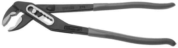 Tongue & Groove Plier: 1-1/4" Cutting Capacity, Standard Jaw
