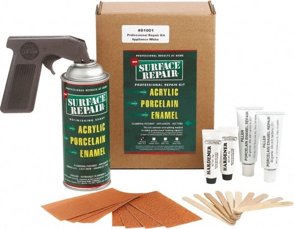 Protective Coatings & Repair Kits; Type: Pro Repair Kit ; Color: Plumbing White ; Container Size: 12 oz.