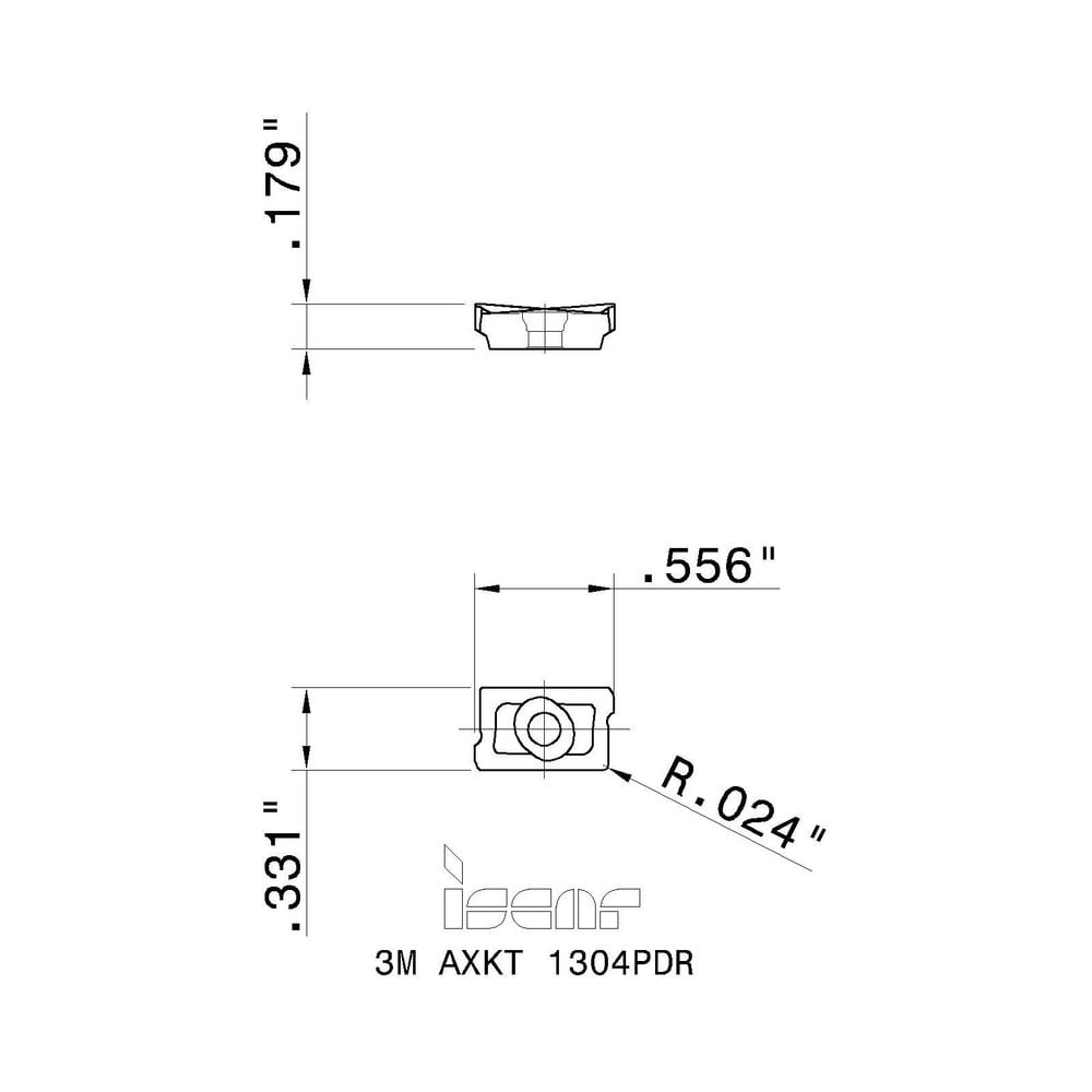 イスカル ミル2000チップ 3M AXKT 1304 IC908 10個 3M AXKT 1304PDR-MM