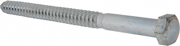 3/4" Screw, 10" Length Under Head, Steel, Hex Head Lag Screw