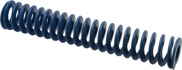 Die Spring: 1-1/4" Hole Dia, 5/8" Rod Dia, 7" Free Length, Blue
