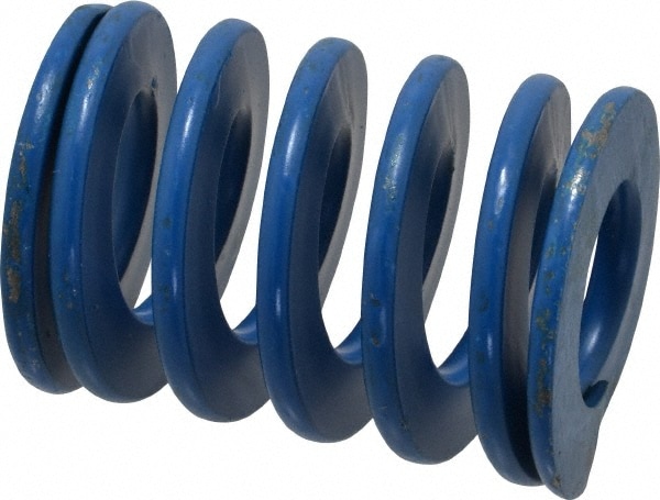 Die Spring: 1-1/2" Hole Dia, 3/4" Rod Dia, 2" Free Length, Blue