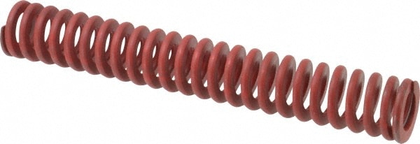 Associated Spring Raymond 104-740 Die Spring: 1-1/2" Hole Dia, 3/4" Rod Dia, 10" Free Length, Red Image