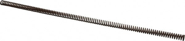 Die Spring: 3/8" Hole Dia, 3/16" Rod Dia, 12" Free Length, Gold