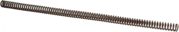 Die Spring: 1/2" Hole Dia, 9/32" Rod Dia, 12" Free Length, Gold