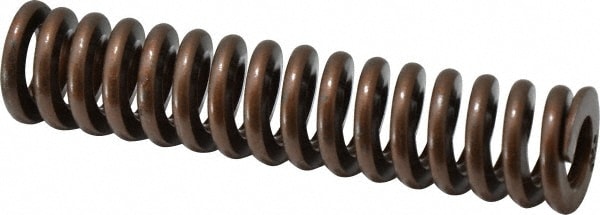 Die Spring: 1" Hole Dia, 1/2" Rod Dia, 4-1/2" Free Length, Gold