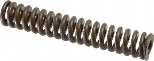 Die Spring: 1" Hole Dia, 1/2" Rod Dia, 5-1/2" Free Length, Gold