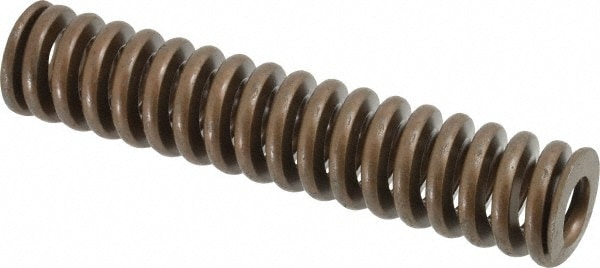 Associated Spring Raymond 105-624 Die Spring: 1-1/4" Hole Dia, 5/8" Rod Dia, 6" Free Length, Gold Image