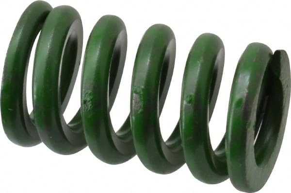 1 1/2 DIA X 4 LONG HEAVY DUTY GREEN DIE SPRING Rectangle spring profile 