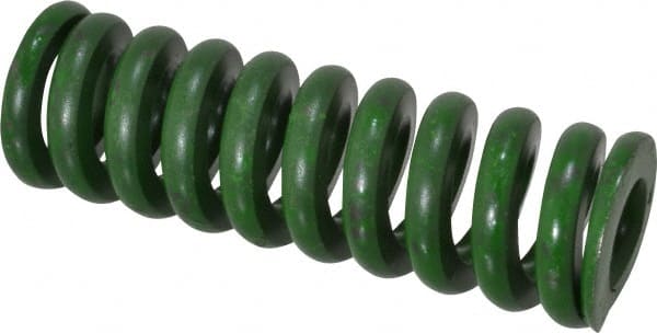 Rectangle spring profile 1 1/2 DIA X 4 LONG HEAVY DUTY GREEN DIE SPRING 