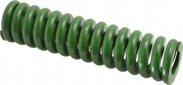 Associated Spring Raymond 106-620 Die Spring: 1-1/4" Hole Dia, 5/8" Rod Dia, 5" Free Length, Green Image